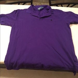 Purple Ralph Lauren polo shirt